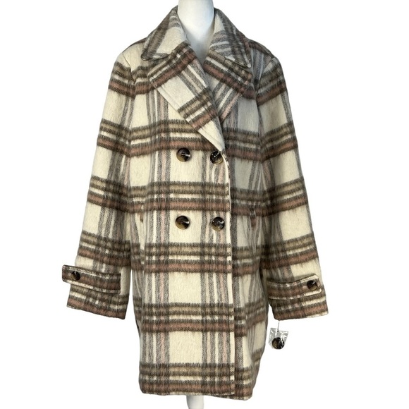 Sam Edelman Jackets & Blazers - Sam EDELMAN WOMENS NEW WITH TAGS STYLE #64864X BLURRED‎ PLAID COAT